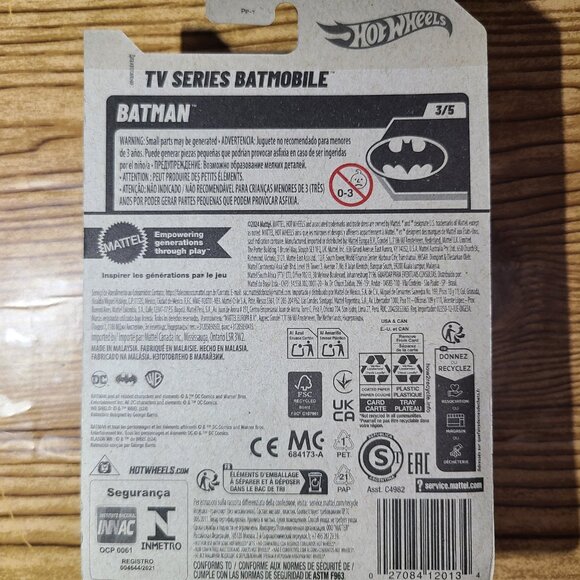 Batman TV Series Batmobile Hot Wheels (NEW) - Picture 2 of 3